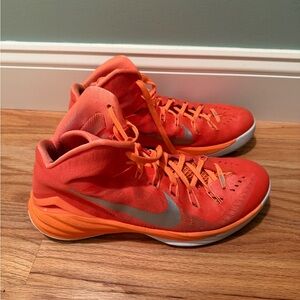 Nike Orange Silver Sneakers with Modern Design